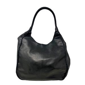 Margot Hobo Black Leather Bag